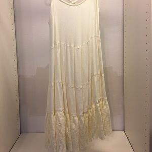 White spaghetti strap dress with crossed back
